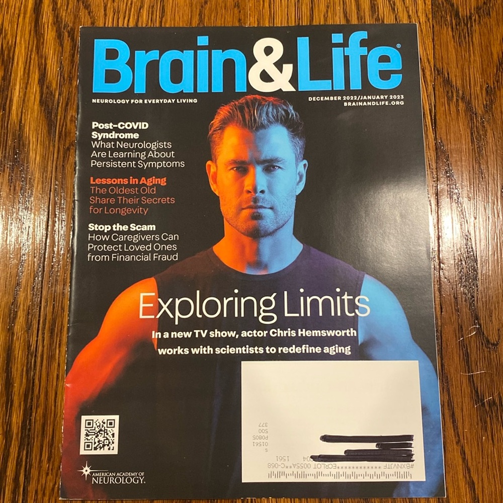 Brain & Life magazine - Dec 2022/Jan 2023 - Chris Hemsworth - NEVER READ  health